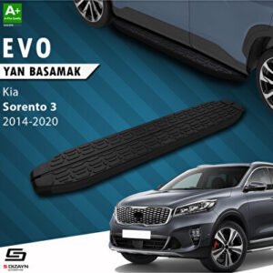 Kia Sorento 3 Evo Siyah Araca Özel Yan Basamak 183 cm 2014-2020