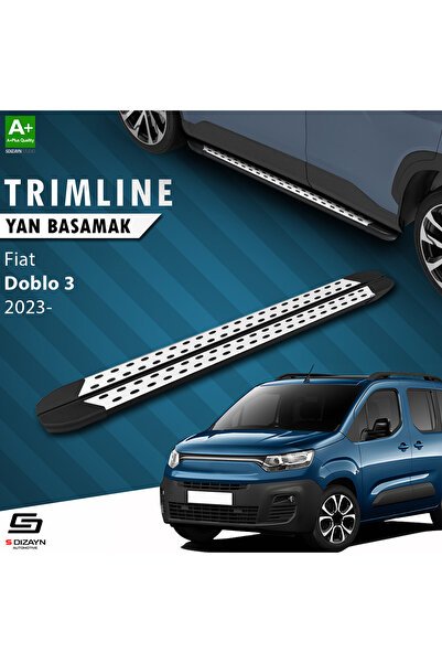 1_org_zoom-3390.jpg S-Dizayn Fiat Doblo 3 Uzun Şase TrimLine Gri Araca Özel Yan Basamak 220 cm 2023 ve Üzeri - Görsel 1
