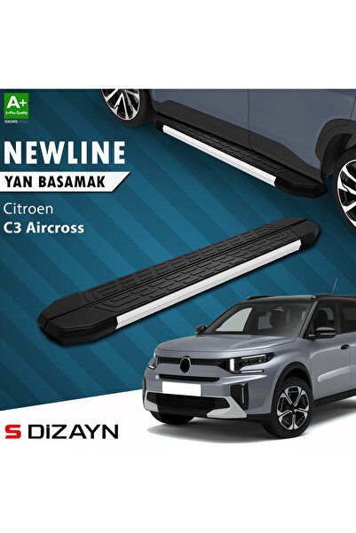 1_org_zoom-3401.jpg S-Dizayn Citroen C3 Aircross 2 NewLine Alüminyum Araca Özel Yan Basamak 183 cm 2024 ve Üzeri - Görsel 1