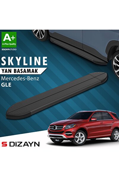 1_org_zoom-3405.jpg Mercedes GLE W166 Skyline Siyah Araca Özel Yan Basamak 193 cm 2012-2019 - Görsel 1