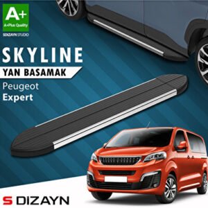 Peugeot Expert 3 Kısa Şase Skyline Krom Araca Özel Yan Basamak 213 cm 2016 ve Üzeri