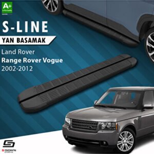 Land Rover Range Rover Vogue 2 S-Line Siyah Araca Özel Yan Basamak 183 cm 2002-2012