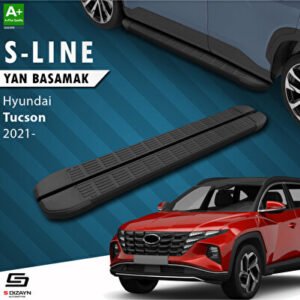 Hyundai Tucson 4 S-Line Siyah Araca Özel Yan Basamak 173 cm 2021 ve Üzeri