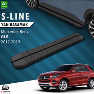 Mercedes GLE W166 S-Line Siyah Araca Özel Yan Basamak 193 cm 2012-2019