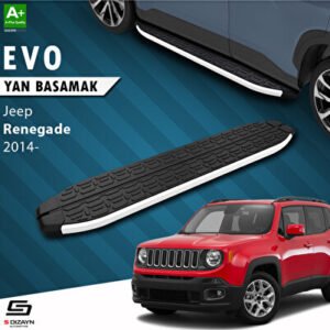 Jeep Renegade Evo Alüminyum Araca Özel Yan Basamak 173 cm 2014 ve Üzeri