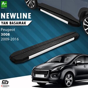 Peugeot 3008 NewLine Alüminyum Araca Özel Yan Basamak 183 cm 2009-2016