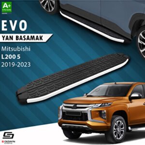 Mitsubishi L200 5 Makyajlı Evo Alüminyum Araca Özel Yan Basamak 203 cm 2019-2023