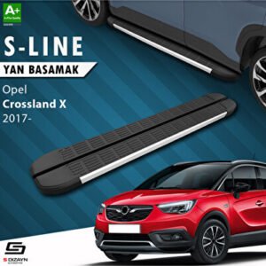 Opel Crossland X S-Line Alüminyum Araca Özel Yan Basamak 173 cm 2017 ve Üzeri