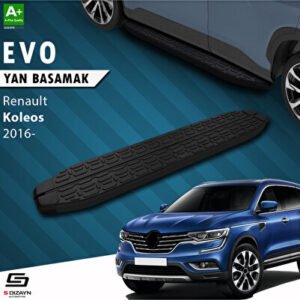 Renault Koleos 2 Evo Siyah Araca Özel Yan Basamak 163 cm 2016 ve Üzeri