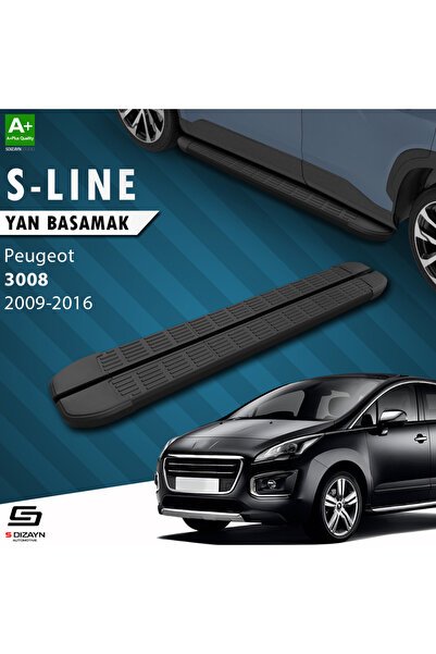 1_org_zoom-3540.jpg Peugeot 3008 S-Line Siyah Araca Özel Yan Basamak 183 cm 2009-2016 - Görsel 1