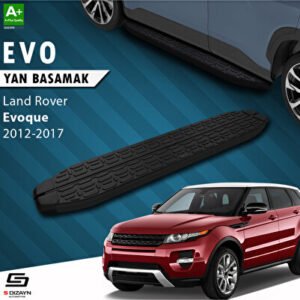 Land Rover Range Rover Evoque Evo Siyah Araca Özel Yan Basamak 173 cm 2012-2017