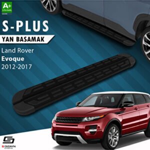 S-Dizayn Land Rover Range Rover Evoque S-Plus Siyah Araca Özel Yan Basamak 173 cm 2012-2017