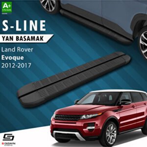 Land Rover Range Rover Evoque S-Line Siyah Araca Özel Yan Basamak 173 cm 2012-2017