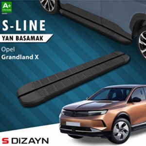 S-Dizayn Opel Grandland X 2 Elektrikli S-Line Siyah Araca Özel Yan Basamak 193 cm 2024 ve Üzeri