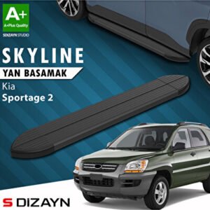 Kia Sportage 2 Skyline Siyah Araca Özel Yan Basamak 173 cm 2004-2010