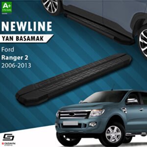 Ford Ranger 2 NewLine Siyah Araca Özel Yan Basamak 193 cm 2006-2013