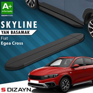Fiat Egea Cross Skyline Siyah Araca Özel Yan Basamak 183 cm 2020 ve Üzeri