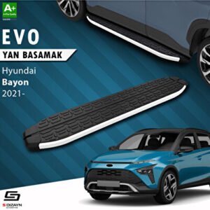 S-Dizayn Hyundai Bayon Evo Alüminyum Araca Özel Yan Basamak 173 cm 2021-2024