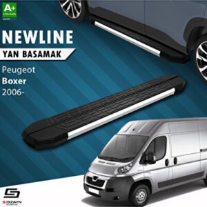 S-Dizayn Peugeot Boxer 3 Orta Şase Newline Krom Araca Özel Yan Basamak 253 cm 2006 ve Üzeri