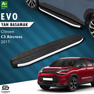 S-Dizayn Citroen C3 Aircross Evo Alüminyum Araca Özel Yan Basamak 183 cm 2017-2024