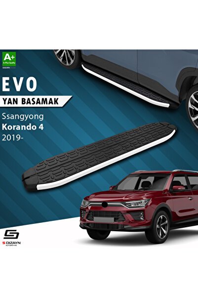1_org_zoom-3604.jpg S-Dizayn SsangYong Korando Evo Alüminyum Araca Özel Yan Basamak 183 cm 2019 ve Üzeri - Görsel 1