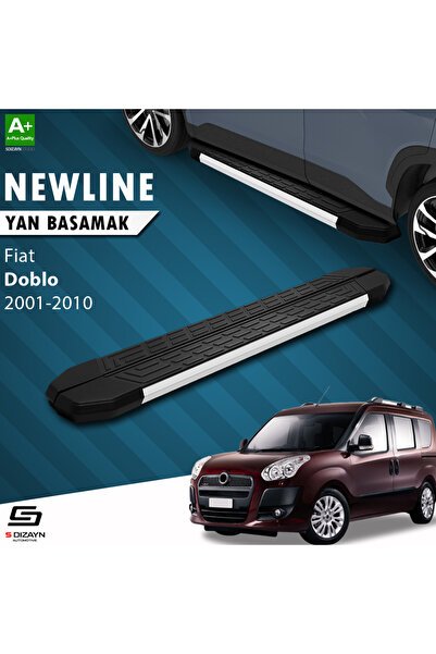 1_org_zoom-3605.jpg Fiat Doblo Uzun Şase NewLine Alüminyum Araca Özel Yan Basamak 223 cm 2001-2010 - Görsel 1