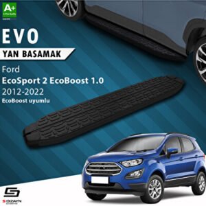 S-Dizayn Ford EcoSport 2 EcoBoost 1.0 Evo Siyah Araca Özel Yan Basamak 173 cm 2012-2022
