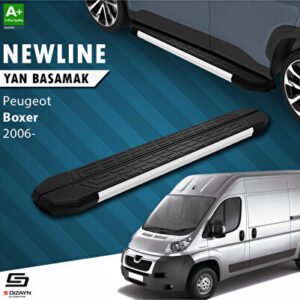S-Dizayn Peugeot Boxer 3 Uzun Şase Newline Alüminyum Araca Özel Yan Basamak 313 cm 2006 ve Üzeri