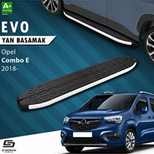 S-Dizayn Opel Combo E Evo Alüminyum Araca Özel Yan Basamak 203 cm 2018 ve Üzeri