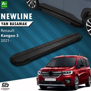 Renault Kangoo 3 NewLine Siyah Araca Özel Yan Basamak 193 cm 2021 ve Üzeri