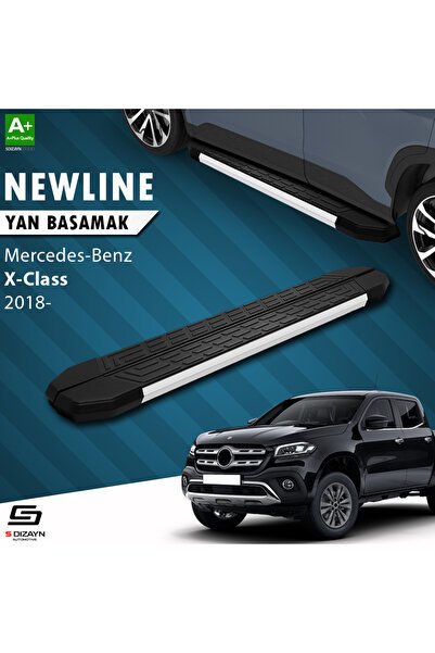 1_org_zoom-3635.jpg Mercedes X-Class NewLine Alüminyum Araca Özel Yan Basamak 203 cm 2018-2020 - Görsel 1