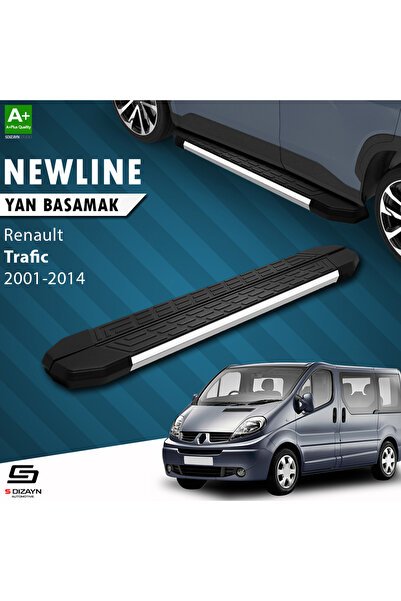 1_org_zoom-3642.jpg S-Dizayn Renault Trafic 2 Kısa Şase Newline Krom Araca Özel Yan Basamak 229 cm 2001-2014 - Görsel 1
