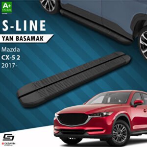 Mazda CX-5 2 S-Line Siyah Araca Özel Yan Basamak 183 cm 2017 ve Üzeri