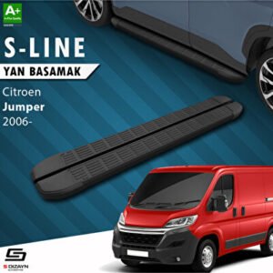 Citroen Jumper 3 Orta Şase S-Line Siyah Araca Özel Yan Basamak 253 cm 2006-2022