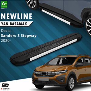 Dacia Sandero 3 Stepway NewLine Alüminyum Araca Özel Yan Basamak 183 cm 2020 ve Üzeri