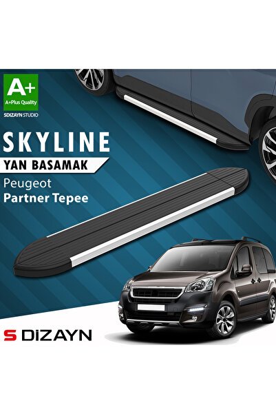 1_org_zoom-367.jpg Peugeot Partner 2 Tepee Skyline Alüminyum Araca Özel Yan Basamak 193 cm 2008-2018 - Görsel 1