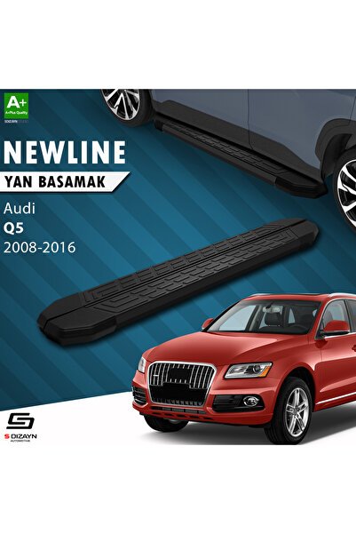 1_org_zoom-3682.jpg S-Dizayn Audi Q5 Newline Siyah Araca Özel Yan Basamak 189 cm 2008-2016 Uyumlu - Görsel 1