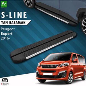 Peugeot Expert 3 Kısa Şase S-Line Krom Araca Özel Yan Basamak 213 cm 2016 ve Üzeri