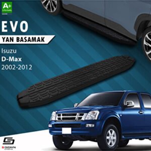 Isuzu D-Max Evo Siyah Araca Özel Yan Basamak 203 cm 2002-2012