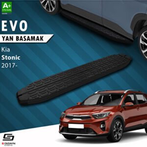 Kia Stonic Evo Siyah Araca Özel Yan Basamak 173 cm 2017 ve Üzeri