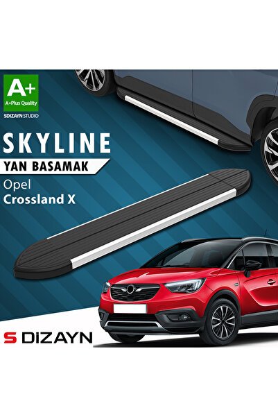 1_org_zoom-3703.jpg Opel Crossland X Skyline Alüminyum Araca Özel Yan Basamak 173 cm 2017 ve Üzeri - Görsel 1