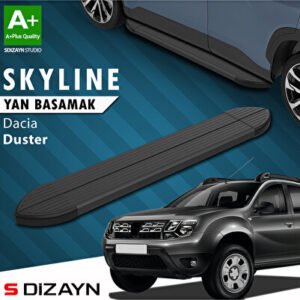 Dacia Duster Skyline Siyah Araca Özel Yan Basamak 173 cm 2009-2018