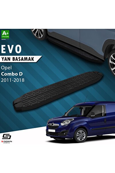 1_org_zoom-3717.jpg Opel Combo D Uzun Şase Evo Siyah Araca Özel Yan Basamak 223 cm 2011-2018 - Görsel 1