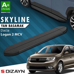 Dacia Logan 2 MCV Skyline Siyah Araca Özel Yan Basamak 183 cm 2013-2020