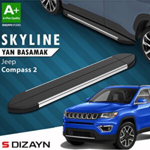 Jeep Compass 2 Skyline Krom Araca Özel Yan Basamak 173 cm 2017 ve Üzeri