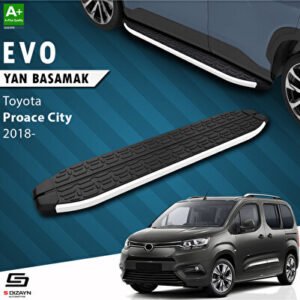 Toyota Proace City Kısa Şase Evo Alüminyum Araca Özel Yan Basamak 203 cm 2018 ve Üzeri