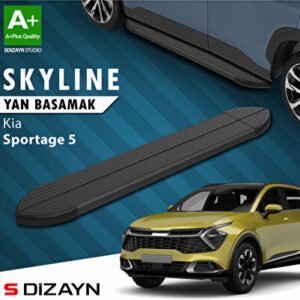 Kia Sportage 5 Skyline Siyah Araca Özel Yan Basamak 173 cm 2021 ve Üzeri
