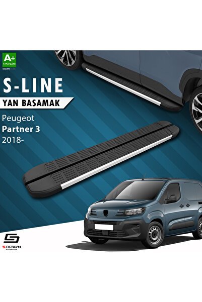 1_org_zoom-437.jpg Peugeot Partner 3 S-Line Alüminyum Araca Özel Yan Basamak 203 cm 2018 ve Üzeri - Görsel 1