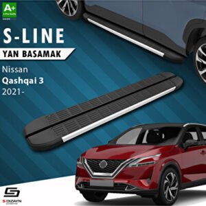 Nissan Qashqai 3 S-Line Alüminyum Araca Özel Yan Basamak 173 cm 2021 ve Üzeri