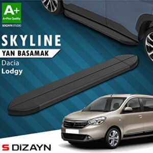 Dacia Lodgy Skyline Siyah Araca Özel Yan Basamak 203 cm 2012 ve Üzeri